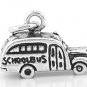 STERLING SILVER 3D SCHOOL BUS CHARM/PENDANT