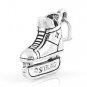 STERLING SILVER 3D HOCKEY ICE SKATE CHARM/PENDANT