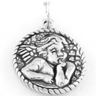 STERLING SILVER BABY ANGEL / CHERUB CHARM/PENDANT