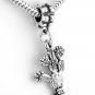 STERLING SILVER PRICKLY PEAR CACTUS DANGLE EUROPEAN BEAD