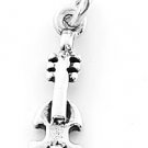 STERLING SILVER SMALL VIOLIN CHARM/PENDANT
