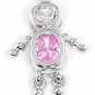 STERLING SILVER "BOY OCTOBER" BIRTHSTONE CHARM