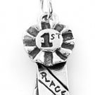 STERLING SILVER 1ST PLACE RIBBON CHARM