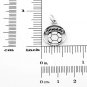 STERLING SILVER SOCCER BALL CHARM/ PENDANT