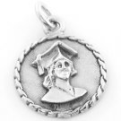 STERLING SILVER GRADUATION GIRL CHARM/ PENDANT