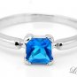 STERLING SILVER DECEMBER BIRTHSTONE CZ CHILD RING SZ 6