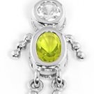 STERLING SILVER "BOY AUGUST" BIRTHSTONE CHARM