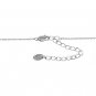 STERLING SILVER CZ ROUND SOLITAIRE PRONG BASKET SET NECKLACE