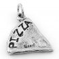 STERLING SILVER PIZZA SLICE CHARM/PENDANT