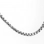 STERLING SILVER 5mm ITALIAN ROUND BOX CHAIN 20" NECKLACE