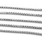 STERLING SILVER 3.5mm ITALIAN ROUND BOX CHAIN 18" NECKLACE