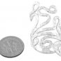STERLING SILVER FREE FORM HAMMERED ADJUSTABLE INDEX FINGER RING