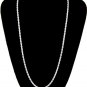 STERLING SILVER 4mm ITALY DC ROPE CHAIN 16" NECKLACE