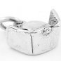 STERLING SILVER 3D NURSE'S HAT CHARM/PENDANT