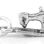 STERLING SILVER 3D SMALL SEWING MACHINE CHARM/PENDANT