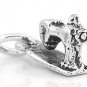 STERLING SILVER 3D SMALL SEWING MACHINE CHARM/PENDANT