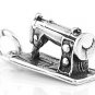 STERLING SILVER 3D MEDIUM SEWING MACHINE CHARM/PENDANT