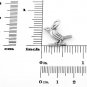 STERLING SILVER WREN BIRD ON BRANCH CHARM/PENDANT