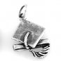 STERLING SILVER GRADUATION HAT & DIPLOMA CHARM W/16" BOX CHAIN