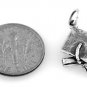 STERLING SILVER GRADUATION HAT & DIPLOMA CHARM W/16" BOX CHAIN
