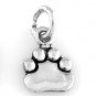 STERLING SILVER SMALL PAW PRINT CHARM W/16" BOX CHAIN