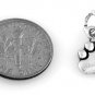 STERLING SILVER SMALL PAW PRINT CHARM W/16" BOX CHAIN