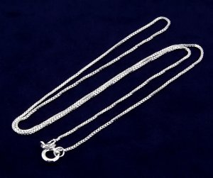 STERLING SILVER 16" BOX CHAIN