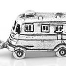 STERLING SILVER 3D MOTOR HOME CHARM/PENDANT
