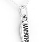 STERLING SILVER MARATHON SHOW PRINT CHARM with 16" NECKLACE