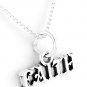 STERLING SILVER FAITH CHARM WITH 16" NECKLACE