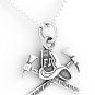 STERLING SILVER FIRE DEPARTMENT HAT CHARM with 16 inch NECKLACE