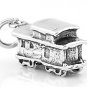STERLING SILVER 3D TRAIN CABOOSE CHARM/PENDANT