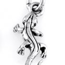STERLING SILVER LIZARD GECKO CHARM WITH 16" BOX CHAIN