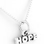 STERLING SILVER HOPE CHARM NECKLACE