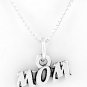 STERLING SILVER MOM CHARM NECKLACE