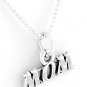 STERLING SILVER MOM CHARM NECKLACE