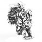 STERLING SILVER 3D WILD TURKEY CHARM/PENDANT