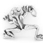 STERLING SILVER LEAPING FROG CHARM/PENDANT