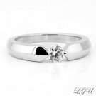 STERLING SILVER ROUND CUT ENGAGEMENT RING SZ 8