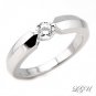 STERLING SILVER ROUND CUT ENGAGEMENT RING SZ 7