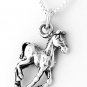 STERLING SILVER HORSE CHARM WITH 16" NECKLACE