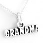 STERLING SILVER GRANDMA CHARM NECKLACE