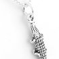 STERLING SILVER ALLIGATOR CHARM NECKLACE