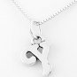 STERLING SILVER LETTER Y CHARM WITH NECKLACE 16"