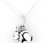 STERLING SILVER BUNNY RABBIT CHARM NECKLACE