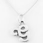 STERLING SILVER LETTER G CHARM WITH NECKLACE