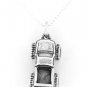 STERLING SILVER MONSTER TRUCK 3D CHARM WITH NECKLACE