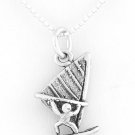 STERLING SILVER WINDSURFER CHARM WITH NECKLACE