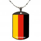 GERMANY GERMAN FLAG UV POLYMER GLAZED COLOR DOG TAG