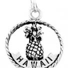STERLING SILVER HAWAII ALOHA PINEAPPLE CHARM/PENDANT